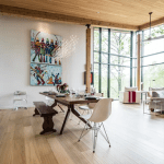 Ski chalet dining area