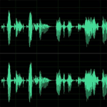 Audio waveform picture